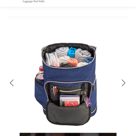 Biaggi Zipsak travel backpack blue like new - Picture 7 of 9